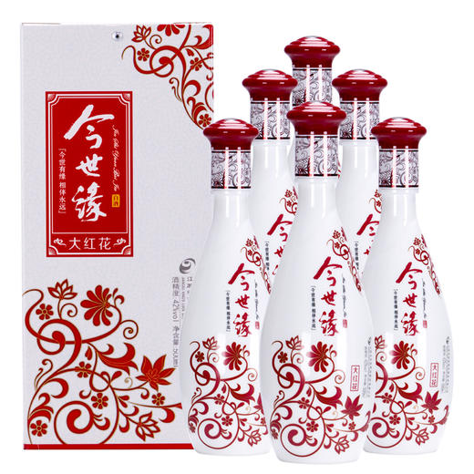【酒厂直营】今世缘浓香型白酒大红花（整箱）42度500ml*6瓶 商品图9