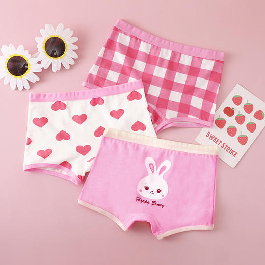 A类yi菌男女童内裤纯棉儿童平角短裤薄款不夹屁屁宝宝大童四角女孩全棉三角 商品图4