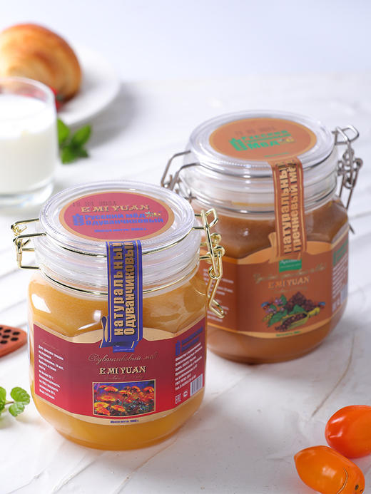 【中欧班列精选】俄罗斯原装进口蒲公英蜜/荞麦蜜天然结晶土蜂蜜瓶装 商品图2