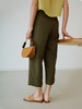 HeyDress麻感直筒裤女夏季高腰设计感小众九分休闲裤垂感裤子 商品缩略图3