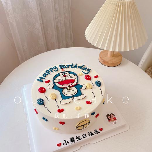 哆啦A梦/叮当猫/机器猫手绘蛋糕-低糖处理无添加 商品图0