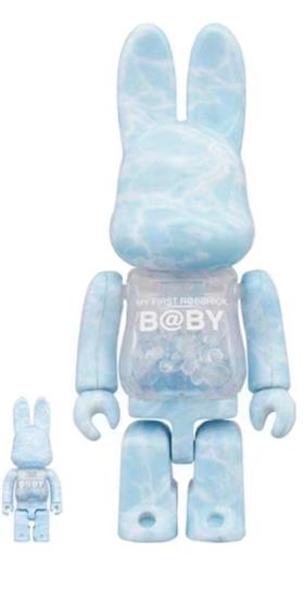 Bearbrick水波纹千秋400%+100%兔