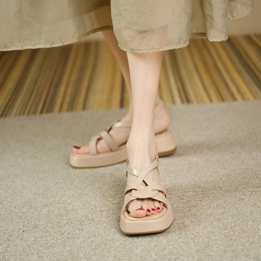 厚底舒适，松糕棉柔踩云朵感凉鞋YSL0091 商品图2