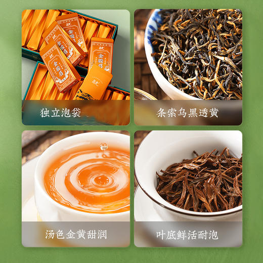 【买一送一】茶叶 红茶 金骏眉  武夷红茶 茶叶礼盒 年货礼盒 茶饮 五虎 120g 买一送一 商品图3