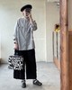 apuntob 黑色皱褶阔腿裤休闲裤 商品缩略图8
