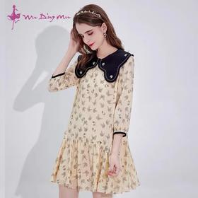 五丁目娃娃领A版连衣裙