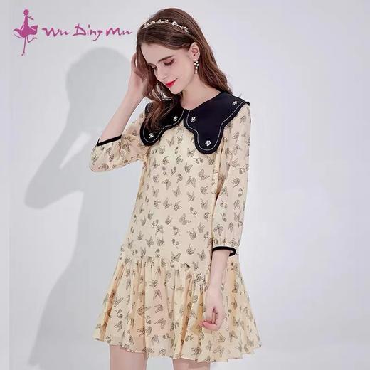 五丁目娃娃领A版连衣裙 商品图0