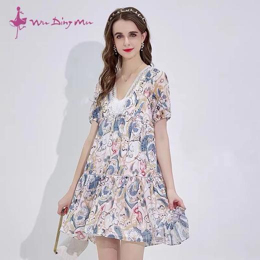 五丁目夏装淑女宽松A字裙 商品图0