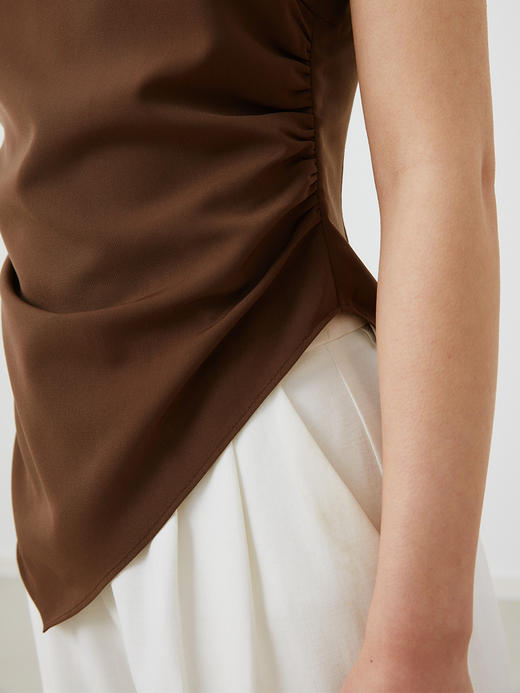 HeyDress复古吊带背心女夏季高腰不规则斜摆设计感小众外穿上衣 商品图3