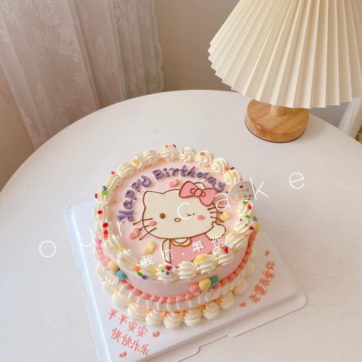 Hello Kitty 凯蒂猫手绘复古蛋糕-低糖处理无添加 商品图0