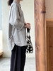 apuntob 黑色皱褶阔腿裤休闲裤 商品缩略图7