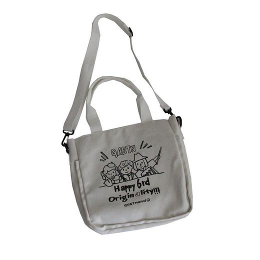 【内有隔层袋，合理分配置放空间】INS爆款倍儿火大学生少女童趣印花帆布，上课斜挎包单肩包热卖 商品图1