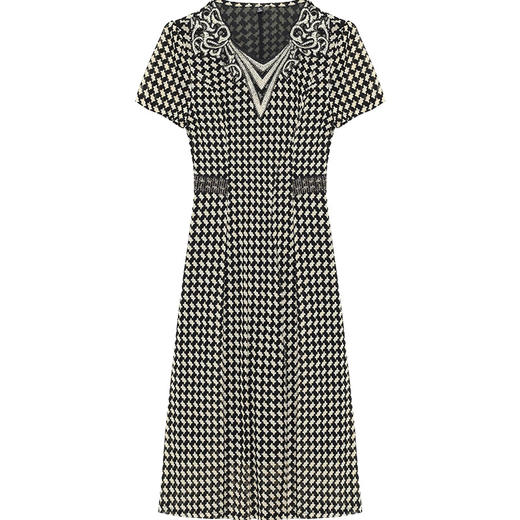 YWE JR835格子连衣裙修身显瘦气质优雅时尚裙【优】 商品图4