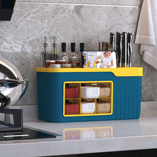 【厨房不凌乱，下厨成享受】多功能爆款调料盒，厨房置物架刀架，调料收纳架调味罐收纳盒，厨房收纳神器热卖 商品图3