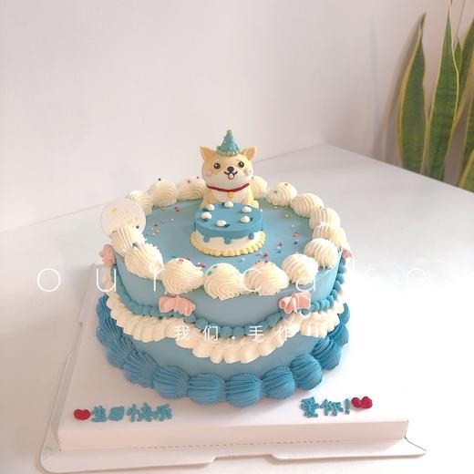 柯基狗狗立体小动物复古蛋糕-低糖处理无添加 商品图0