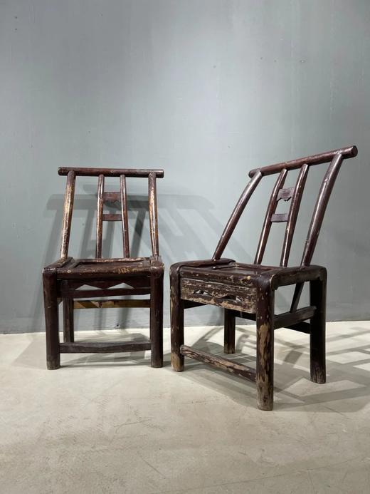 杉木髹漆斜背矮椅，顺丰包邮 商品图0