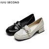 IUIU SECOND春夏时尚金属饰扣矮跟皮鞋  U21CM36181 商品缩略图0