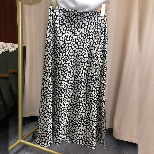 丁摩  真丝半身裙重磅真丝侧开叉桑蚕丝裙子Q122046-DA499 商品图6