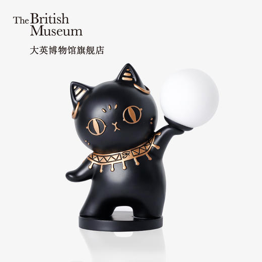大英博物馆安德森猫举明灯氛围灯小夜灯文创家居卧室摆件送女朋友 商品图1