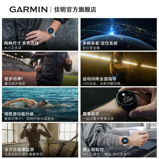 Garmin佳明Forerunner255S跑步心率血氧马拉松骑行游泳GPS运动手表吴栋陪你跑 商品图2