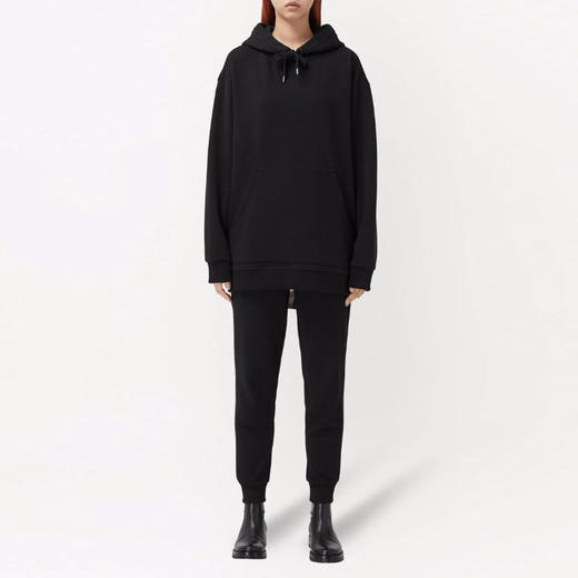 【二】BURBERRY 巴宝莉 女士棉质休闲运动裤 黑色 8046056 A1189 商品图3