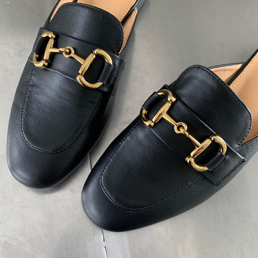 【百图lulu定制】【乐福鞋】进口超纤牛皮 柔软不硌脚 一脚蹬乐福拖鞋 不费力打扮却精致淑女的鞋子 商品图2