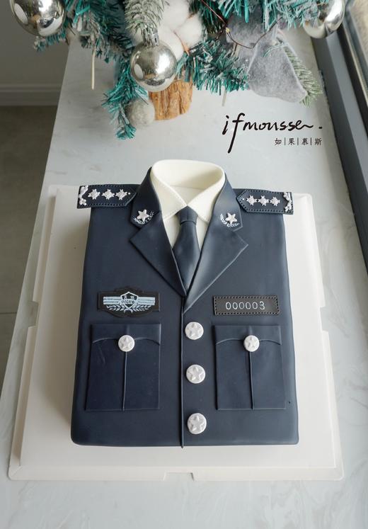 「翻糖」定制警服红丝绒 商品图0