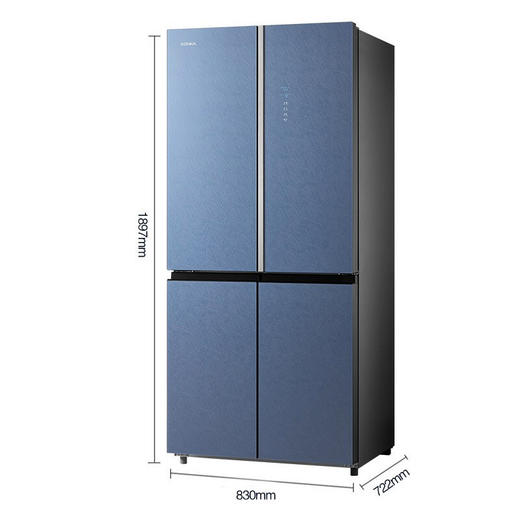 康佳（KONKA）558升变频一级能效十字对开门电冰箱 风冷无霜 钢化玻璃面板BCD-558WD4EBLP 商品图7