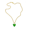 北京仓｜Ninfa-Heart-爱心 项链（绿色）［葡萄牙设计师］ 商品缩略图3
