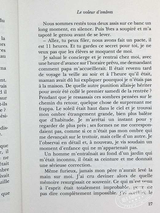 【中商原版】【法国法文版】偷影子的人 法文原版 Le Voleur d'ombres Marc Levy 小说 商品图6