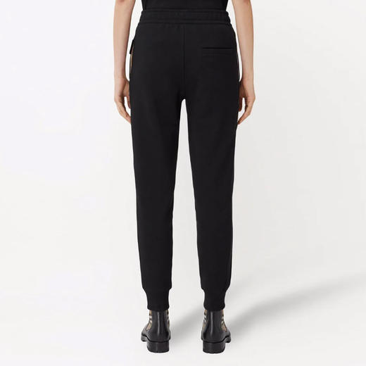 【二】BURBERRY 巴宝莉 女士棉质休闲运动裤 黑色 8046056 A1189 商品图2