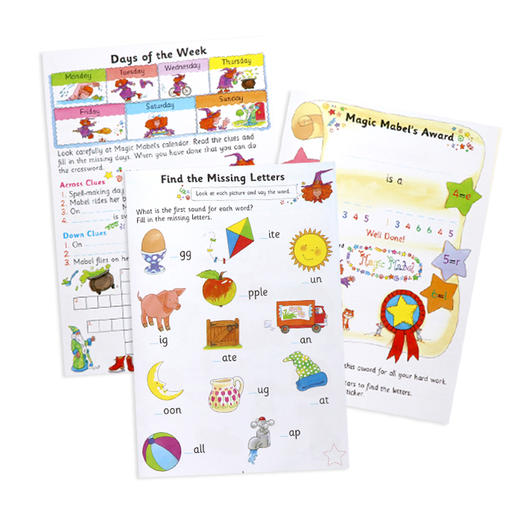 英国GALT我的第一本计数手册/乘法手册/字帖/拼写本 商品图13