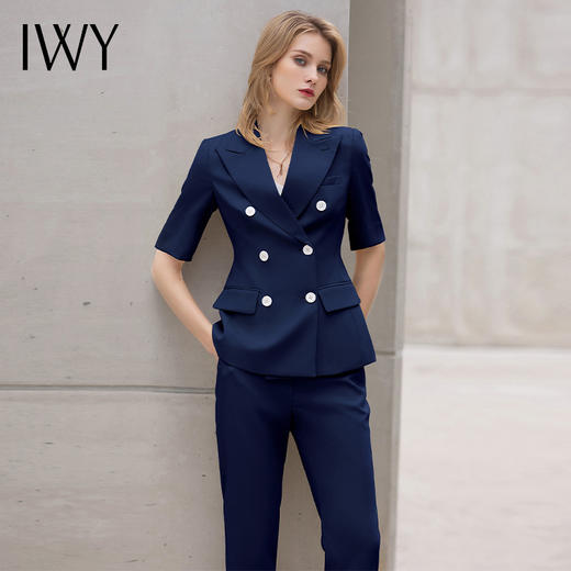 IWY/时尚西装套装女夏季高端正式场合职业装气质面试正装售楼部工作服CP13215 商品图3