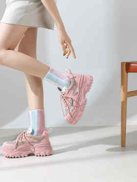 IUIUSECOND 春季新款老爹鞋运动休闲厚底女