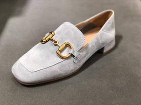 IUIUSECOND 2021年羊皮绒面革通勤乐福鞋女