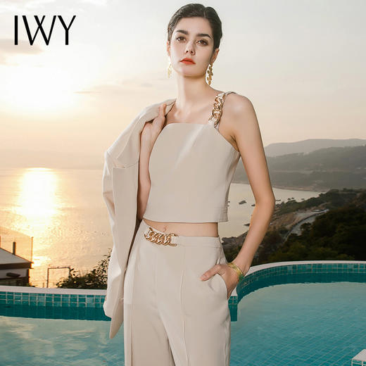 IWY/高端杏色职业装气质工装工作服西装套装女面试正装时尚22CCVP0057 商品图1