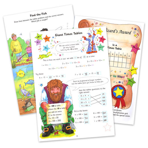 英国GALT我的第一本计数手册/乘法手册/字帖/拼写本 商品图2