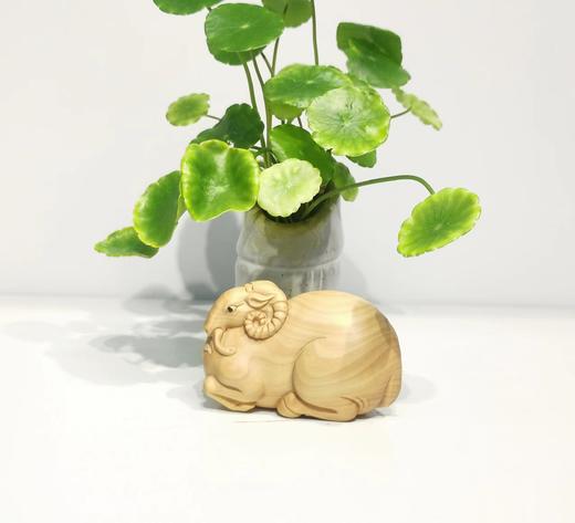 山羊°黄杨木小摆件 商品图0