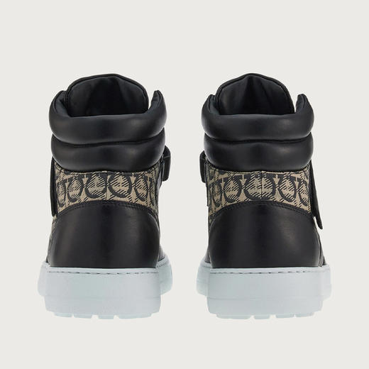 FERRAGAMO 菲拉格慕 男士皮革高帮休闲运动鞋 混色 749476 商品图2