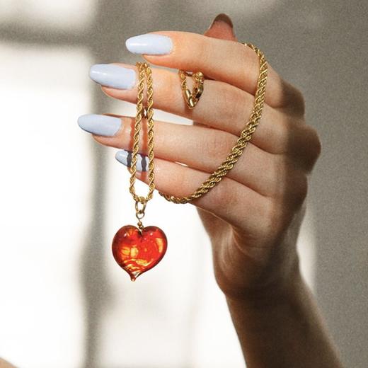 订购8周到｜Ninfa-Heart-爱心 项链（红色）［葡萄牙设计师］ 商品图0