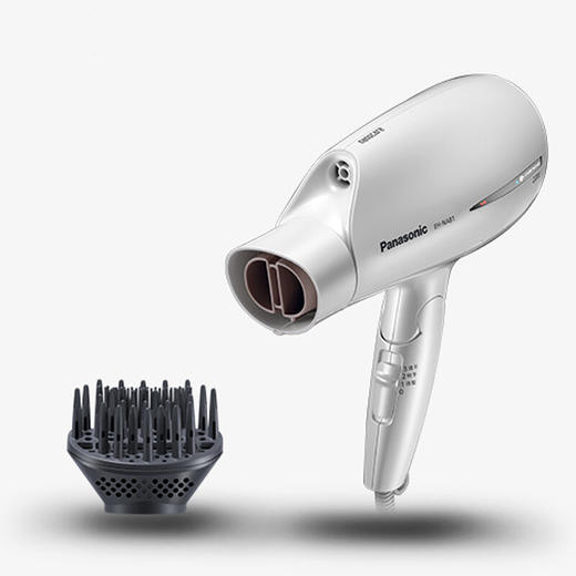 松下（Panasonic）纳米水离子电吹风 快速干发 EH-NA81-W405 2200W大功率白色 商品图2