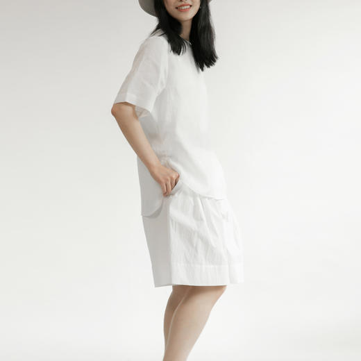 【定制现制作款，下单7-10天发货】谁³ X 不裁 不是Xian 汉麻光变绣圆领衫&裤装 亲子款 舒爽透气 商品图3