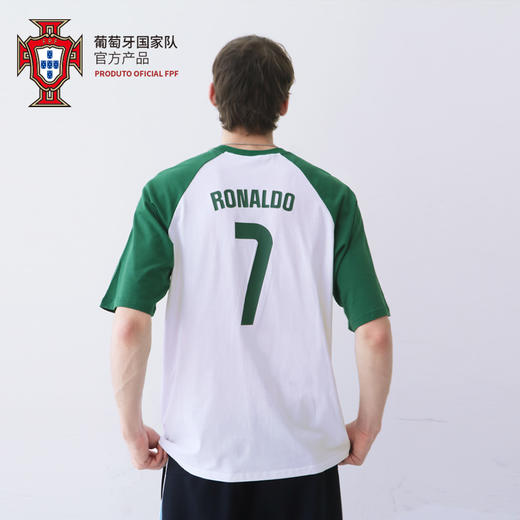 葡萄牙国家队官方商品丨C罗B席印号球衣亲子装T恤童装圆领短袖款 商品图1
