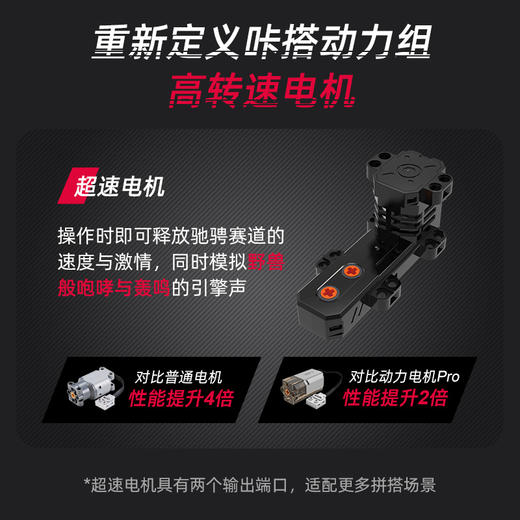 双鹰咔搭可遥控可编程跑车积木模型 雪铁龙莲花正版授权超跑赛车 益智拼插儿童玩具礼物 商品图1