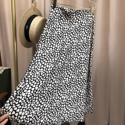 丁摩  真丝半身裙重磅真丝侧开叉桑蚕丝裙子Q122046-DA499 商品图2