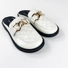 IUIU SECOND夏季时尚金属饰扣穆勒拖凉拖鞋 商品缩略图0