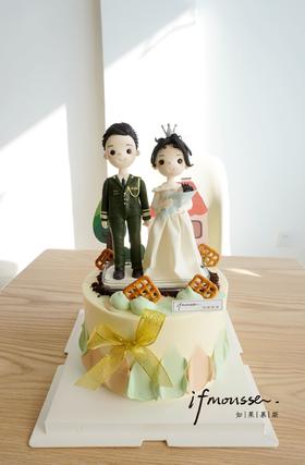 「翻糖」奶油翻糖人物一家三口宝宝