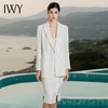 IWY/白色职业西装套裙夏季薄款长袖设计感小众医美工作服时尚气质22CCS0048 商品缩略图3