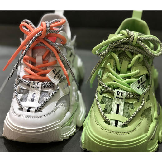 IUIU SECOND 春夏彩色休闲老爹鞋透气网纱运动鞋 商品图0