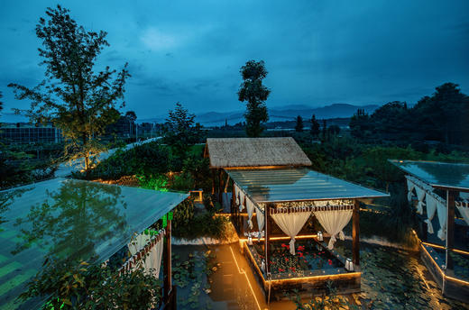 【团建优选-都江堰175号院】9房/15房温泉私汤/泳池院子，住稻田私汤民宿、垂钓、机麻、KTV，ytsx 商品图0